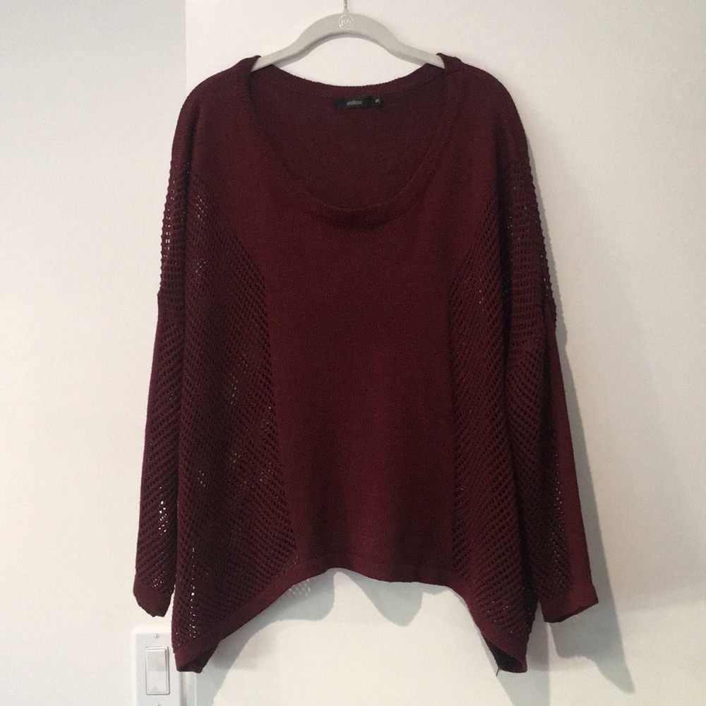 LF oversized open knit sweater